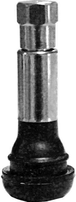   TR.414.C. Резиновый вентиль I=48 mm с хром. насадкой и колпачком (100шт. в уп.) 
